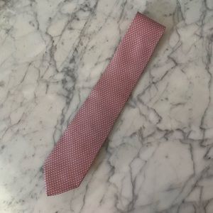 Salvatore Ferragamo Silk Tie - Pink w/ Anchors